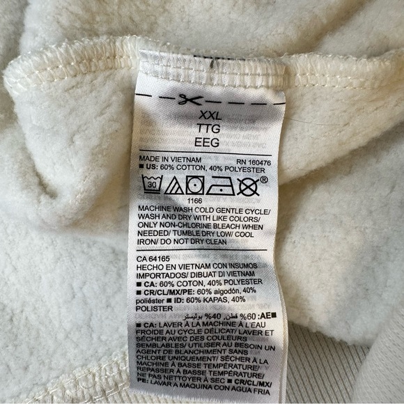 Old Navy Loose Mock Neck Side Zip Tan Sweatshirt 2X - Picture 4 of 6